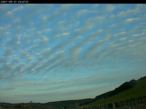 Sky-Camera image taken from the time-lapse video